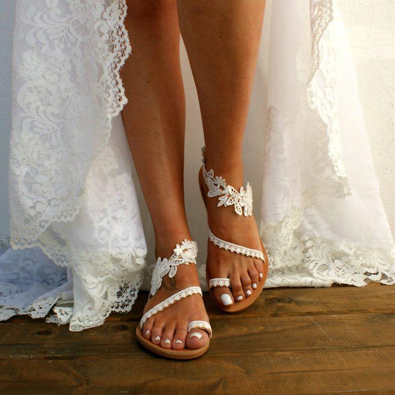 Flat Shoes Summer Bohemian Sandal Lace Straps