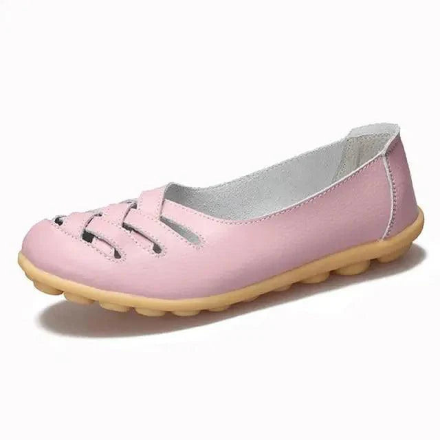 Women's Genuine Leather Flats Sandals Elegant Comfortable Soft Non Slip Design For Women