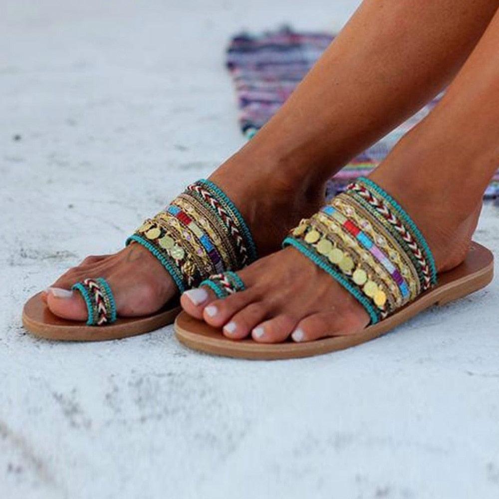 Women Sandals Flip-Flops Handmade Style
