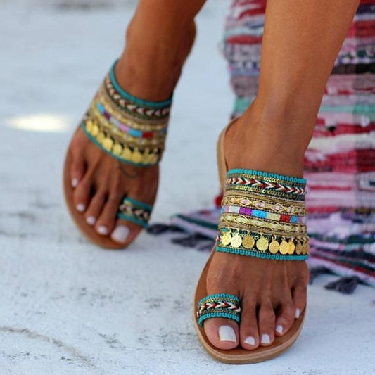 Women Sandals Flip-Flops Handmade Style