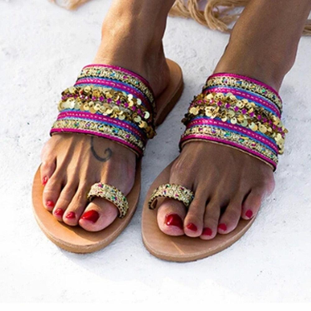 Women Sandals Flip-Flops Handmade Style