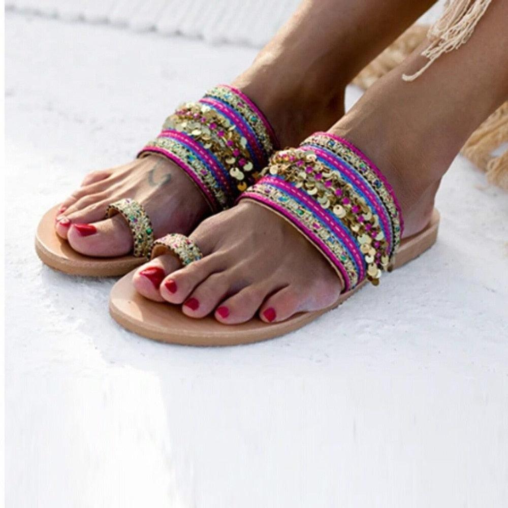 Women Sandals Flip-Flops Handmade Style