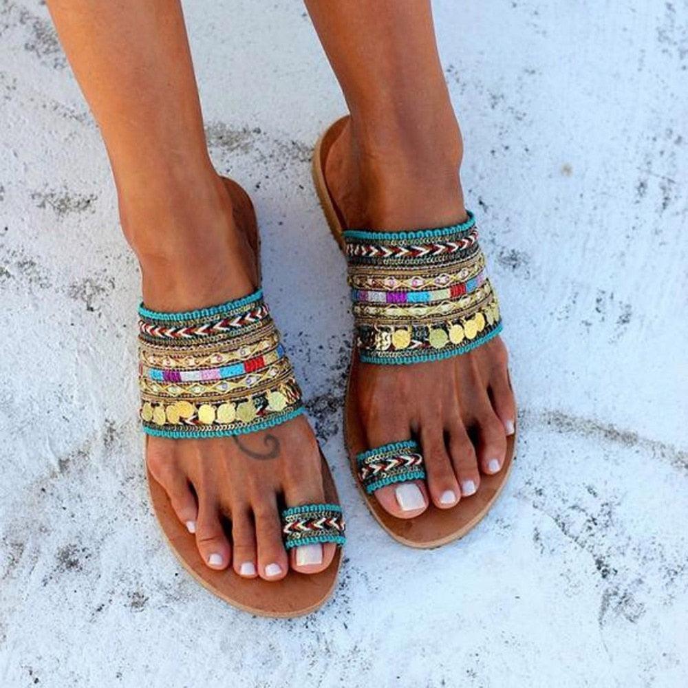 Women Sandals Flip-Flops Handmade Style