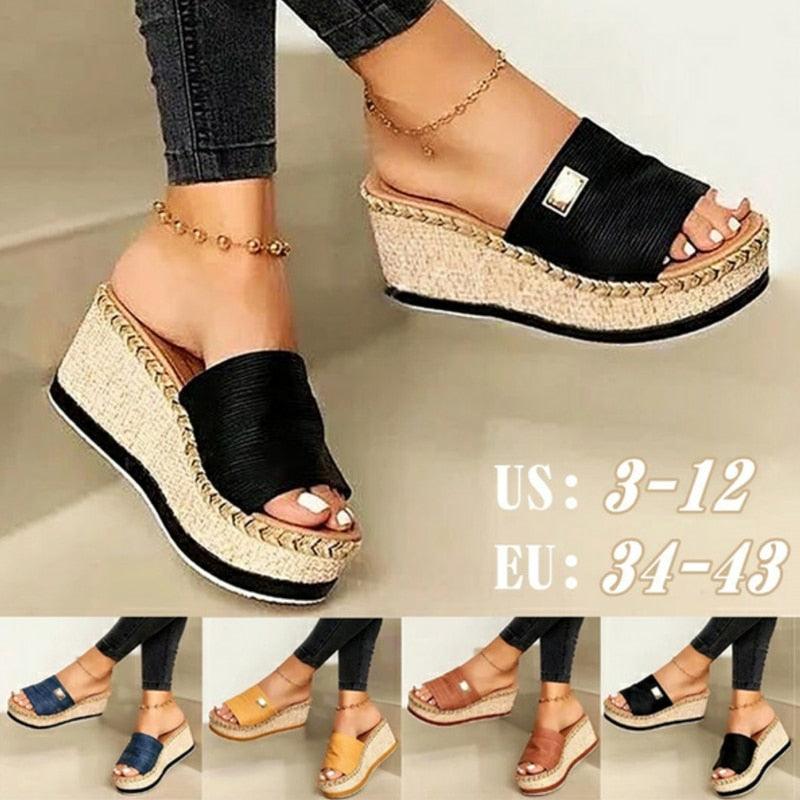 High Heels Sandal Thick Bottom Casual Summer Sandals