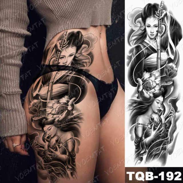 Womens Large Tattoo Eye Lion Waterproof Temporary Sticker Realistic Big Luxury Tattoo Modern Design