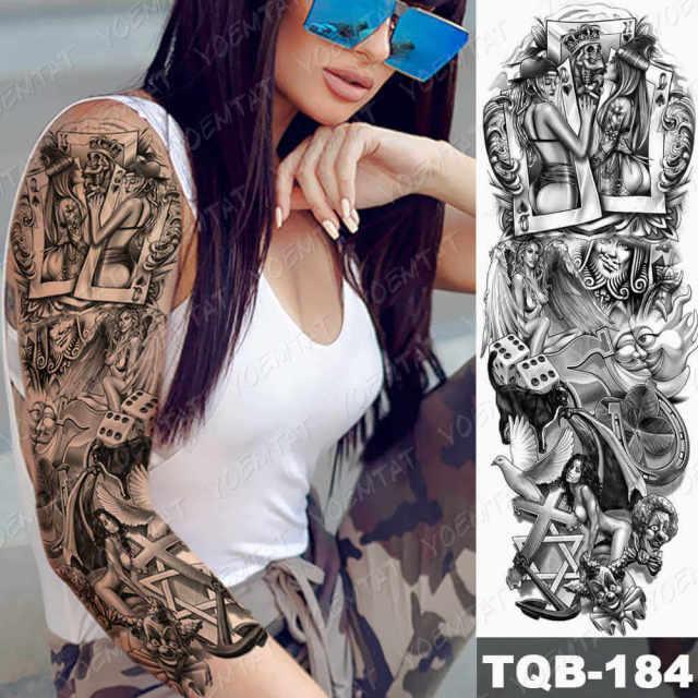 Womens Large Tattoo Eye Lion Waterproof Temporary Sticker Realistic Big Luxury Tattoo Modern Design