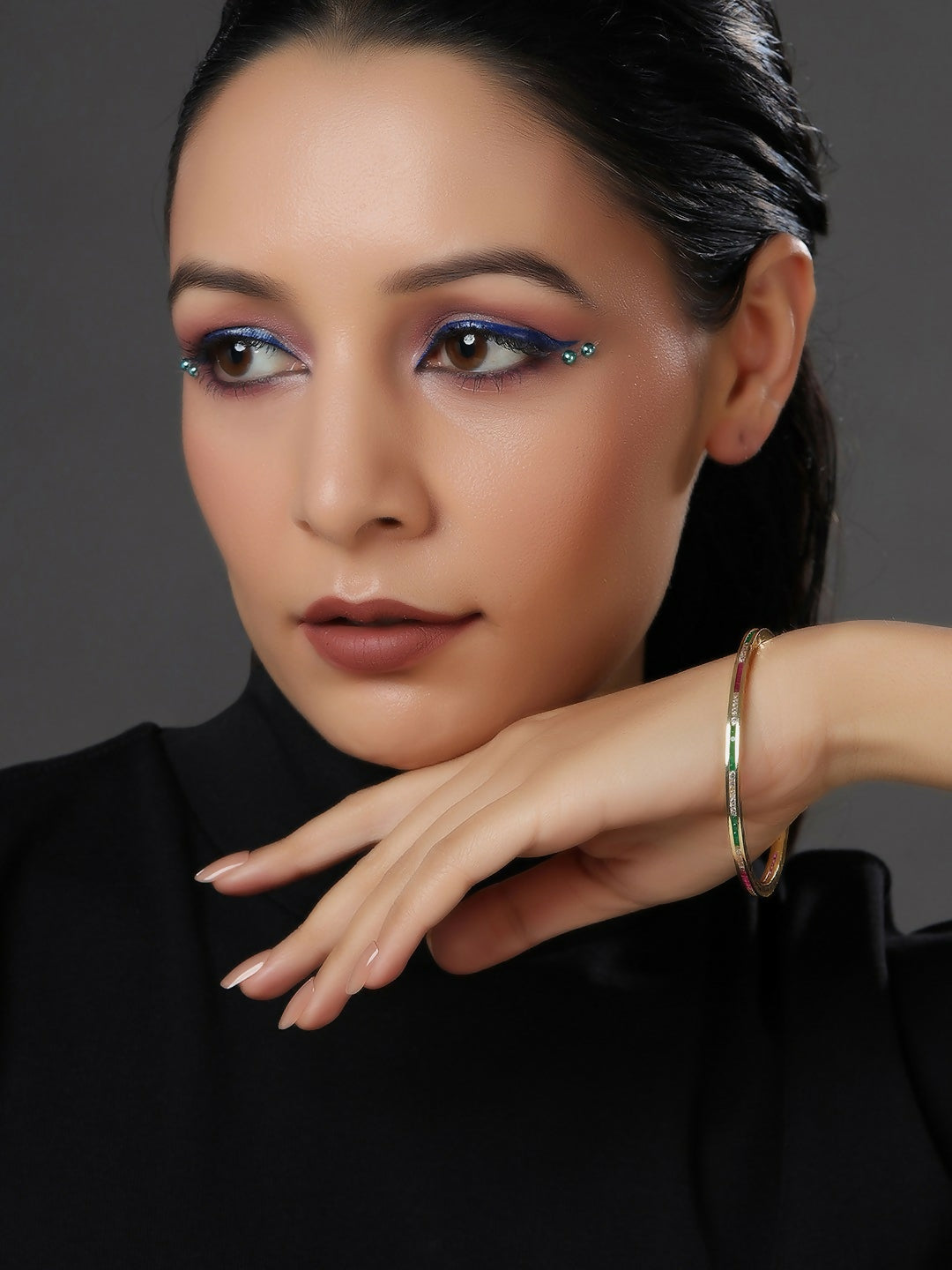 Golden Bangle- Ruby Raang