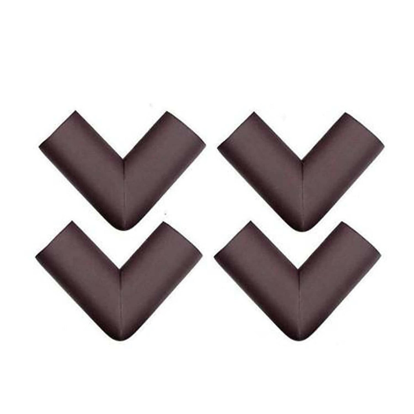 Safe-O-Kid Corner Guards Cushions, U Shaped, Large Size,Brown