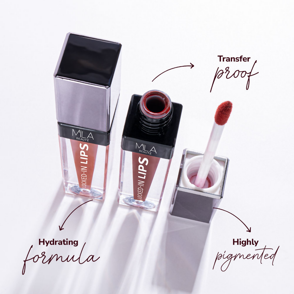 Mila Beaute 12 Hr Non-Transfer Locked-In Liquid Lipstick - Cotton Candy
