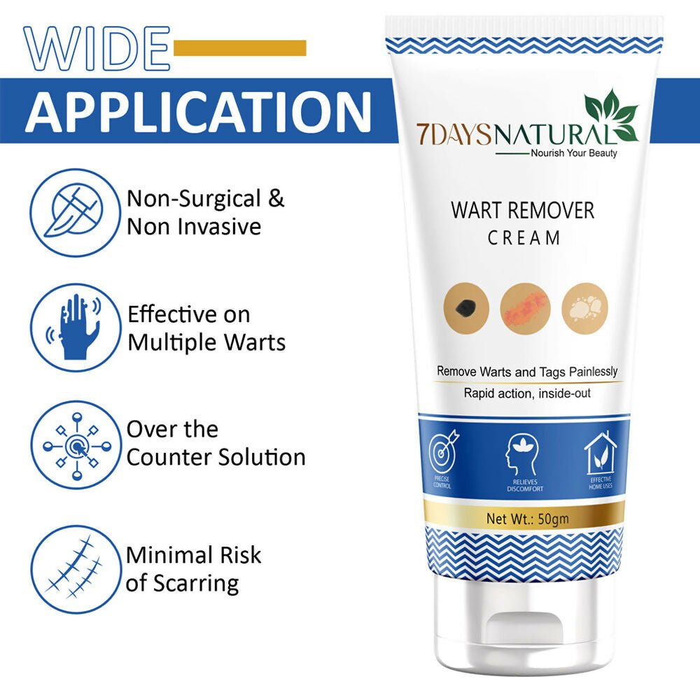 7 Days Natural Wart Remover Cream with AHA- BHA