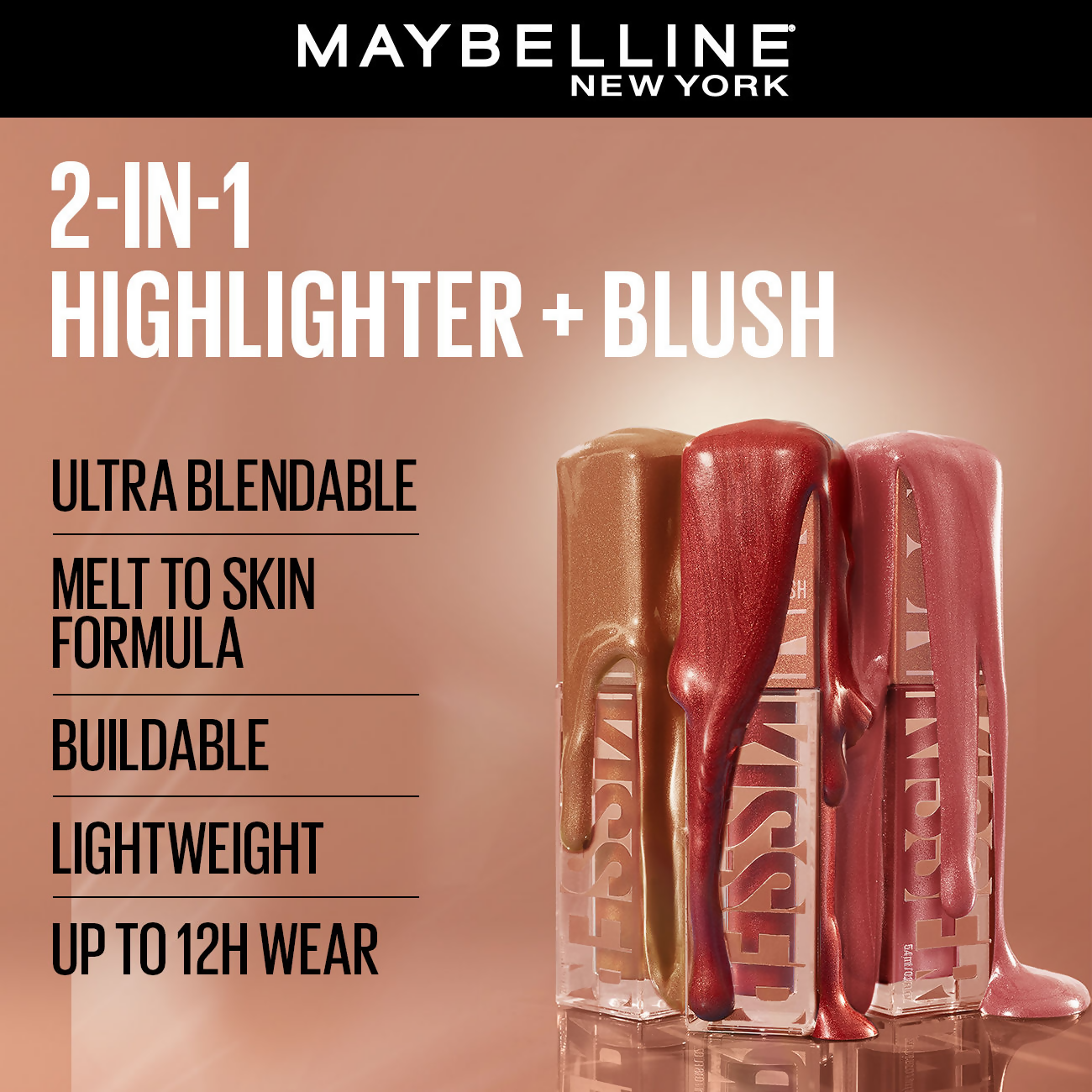 Maybelline New York Sunkisser Highlighter + Blush - Electric Bronze