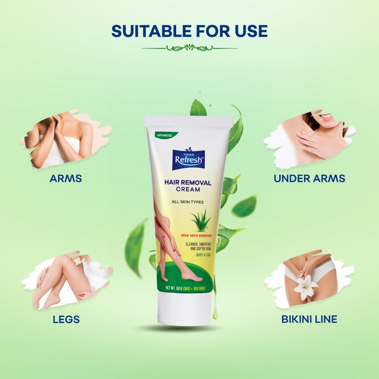 Torque's Refresh Hair Removal Cream With Aloe Vera Essence
