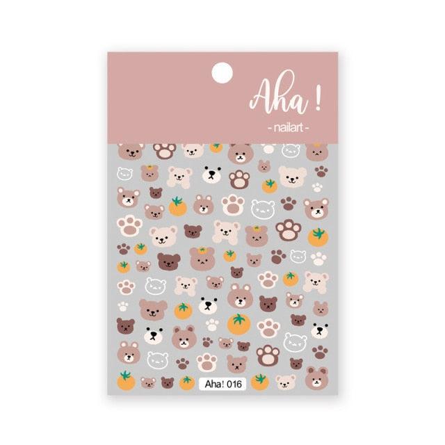 Yellow Smiles Sun Moon Clouds 3D Nail Stickers For Halloween Theme Slider Decals Nail Art Decorations Design  3D Self-Adhesive Nail Decorations Accessories Women Girls Manicure Decorations Nail Art Supplies Water Transfer Decals