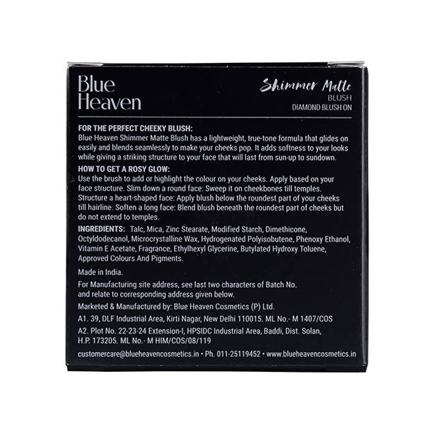 Blue Heaven Shimmer Matte Blush Shade 504