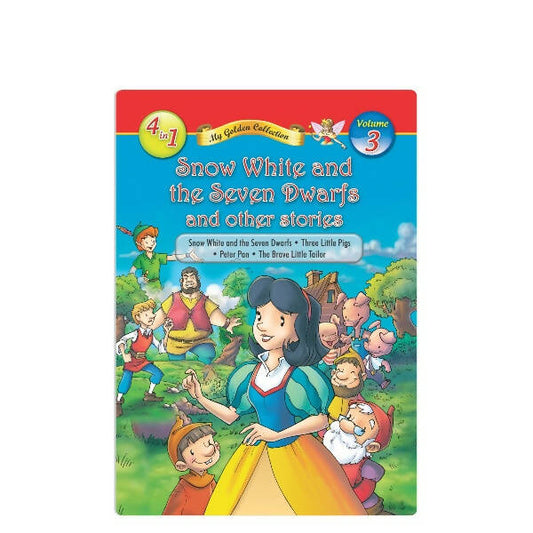 Jolly Kids My Golden Collection Volume 3 Snow White & The Seven Dwarfs & Other 4 in 1 Bedtime Stories| Ages 3-8 Year